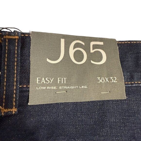 NWT Armani Exchange Mens J65 Easy Fit Jeans 38x32 Dark Wash Low Rise Straight - Picture 4 of 10